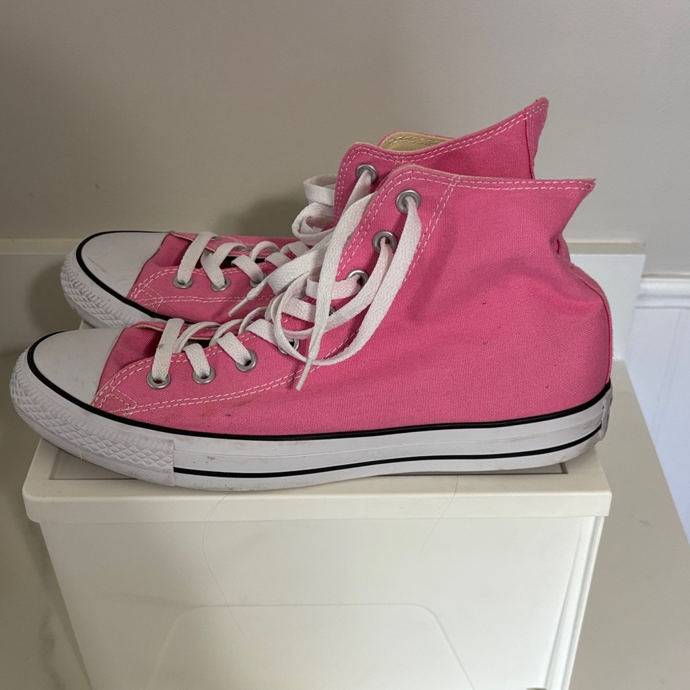 Converse Pink High-Top Sneakers for Men